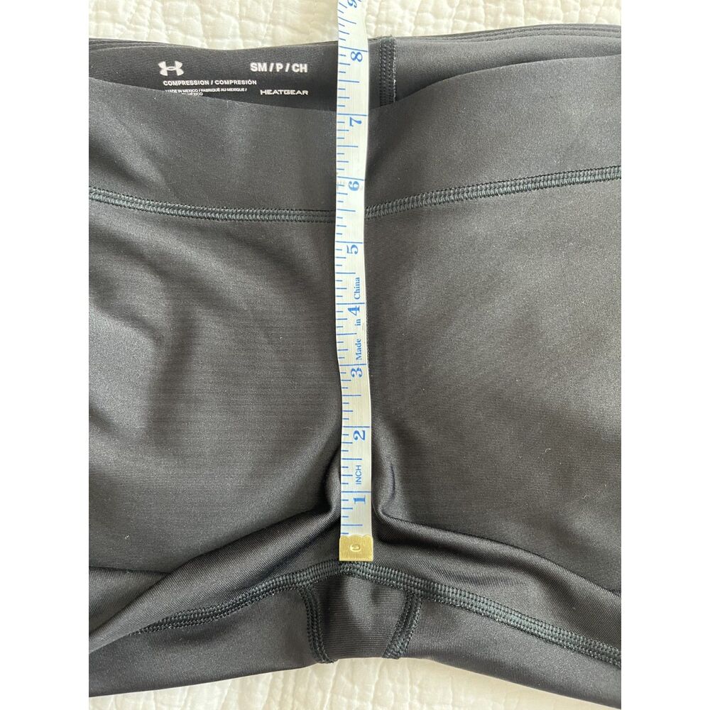 Under Armour Heat Gear Legging Pant Black Small Workout Gym Compression Fitness - Picture 5 of 6